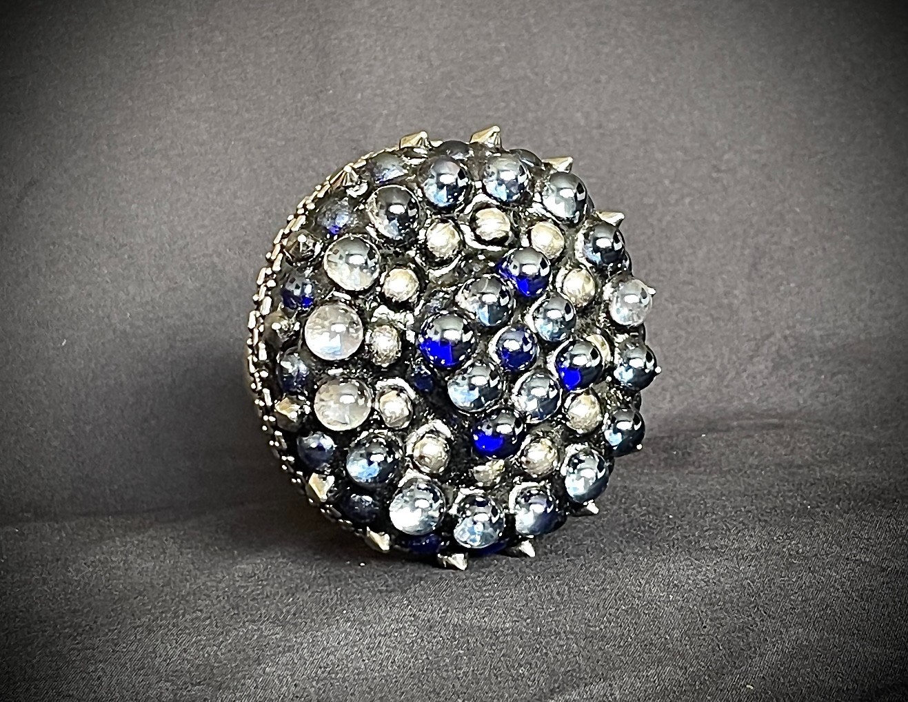 “Perpetual Motion” Belt Buckle 3 1/8” Round Industrial OOAK Darren McNeese
