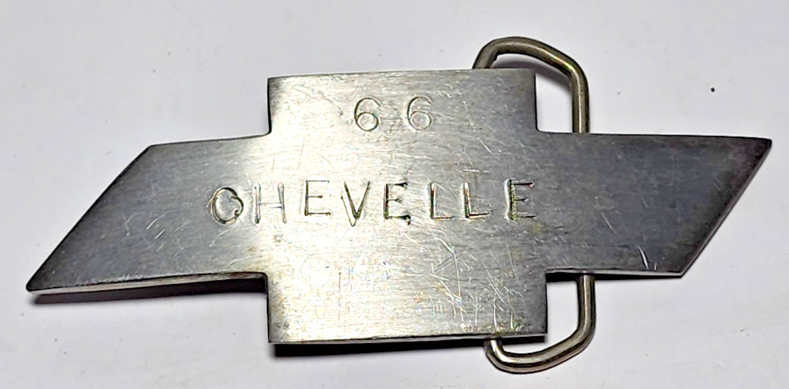 Hand Crafted & Engraved 1966 Chevrolet Chevelle Belt Buckle
