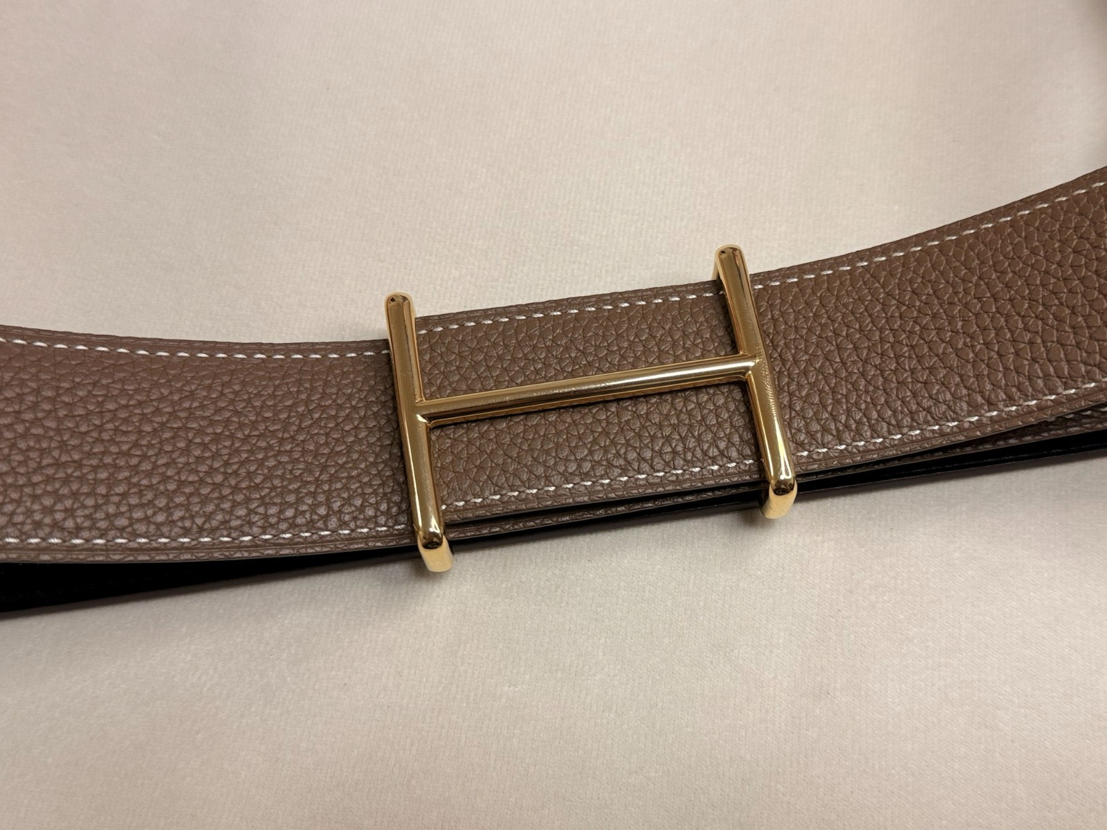 38mm Buckle Replacement Belt Buckle Polished Gold/Silver H with Pouch