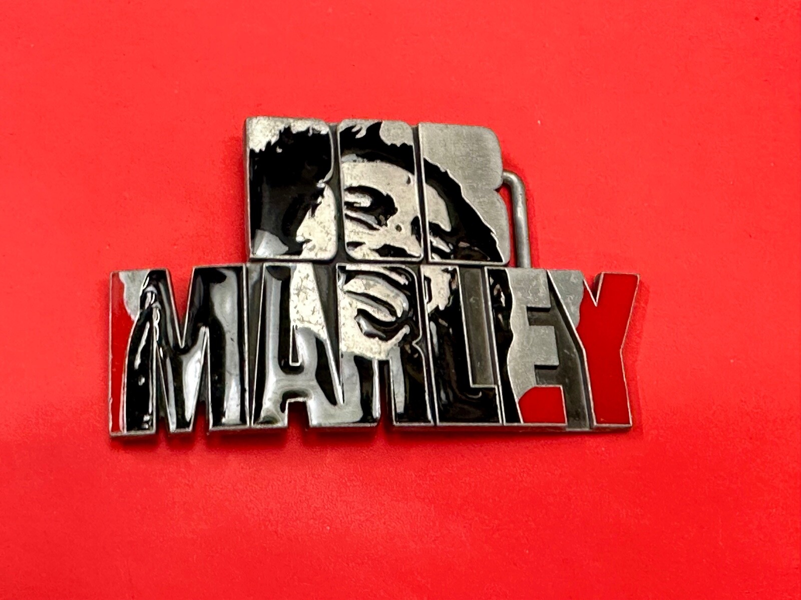 BOB MARLEY Block Letters Jamaica Reggae Beautiful Music Art Belt Buckles