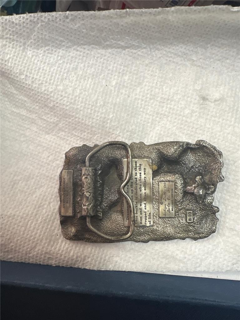 Gold Miner Prospector 3D Pewter Siskiyou / Arroyo Grande Buckle Co. 1981 Buckle