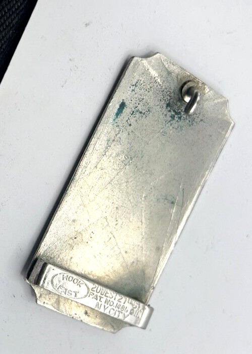 VINTAGE HOOK-FAST PERSONALIZED  »DBBUSTO » PHILIPPINES BELT BUCKLE