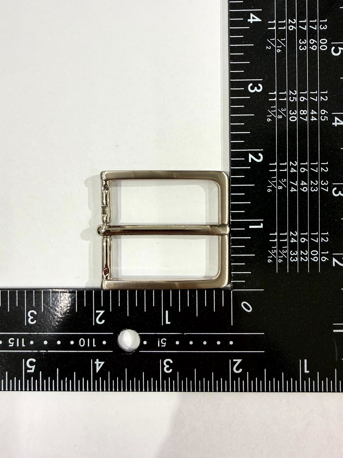 Solid Brass Satin Nickel Belt Buckle Made in Italy Fits 1.38&Prime; Belt Strap