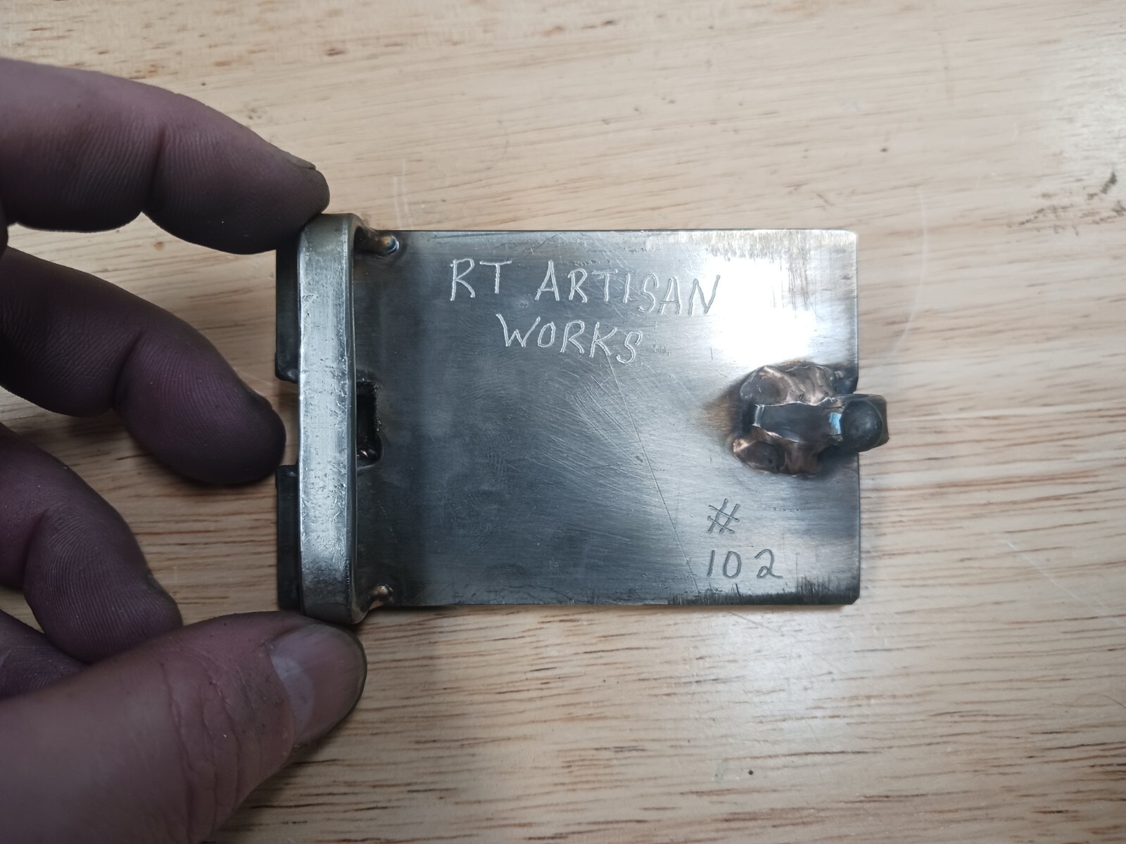 AR15 Flash Suppressor Belt buckle -Handmade- RT ARTISAN WORKS