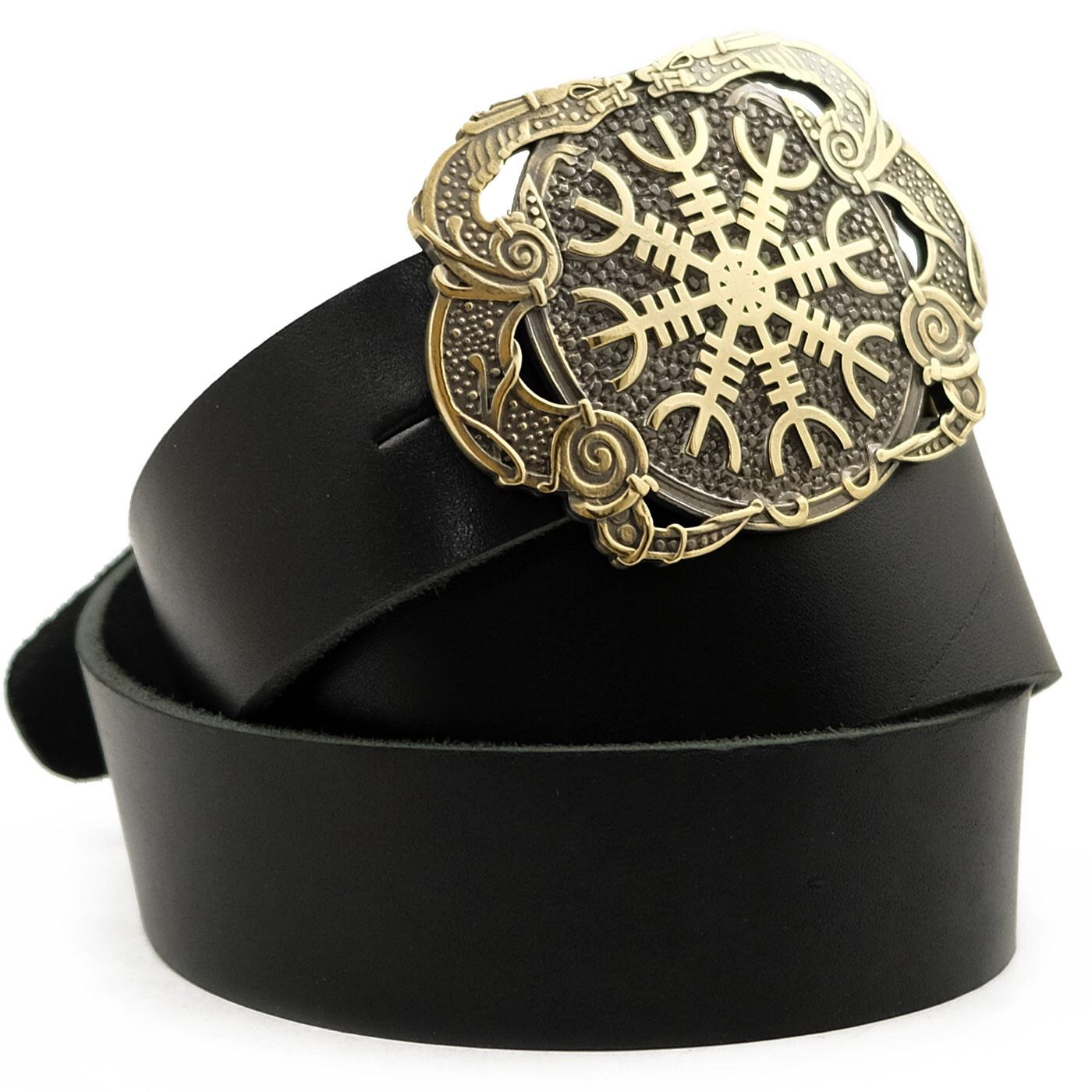 Helm of Awe belt buckle, Viking Helm of Terror Old Norse Scandinavian Pagan