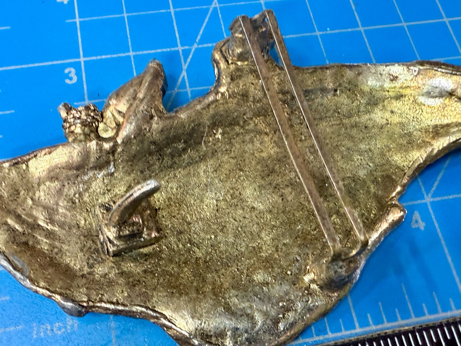 Japanese Koi Fish Symbol Luck Prosperity Good Fortune Huge Figural Belt Buckle