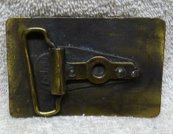 ** Vintage – 1976 – Bi-Centennial – Eagle – BRASS BELT BUCKLE — made by ODEN *
