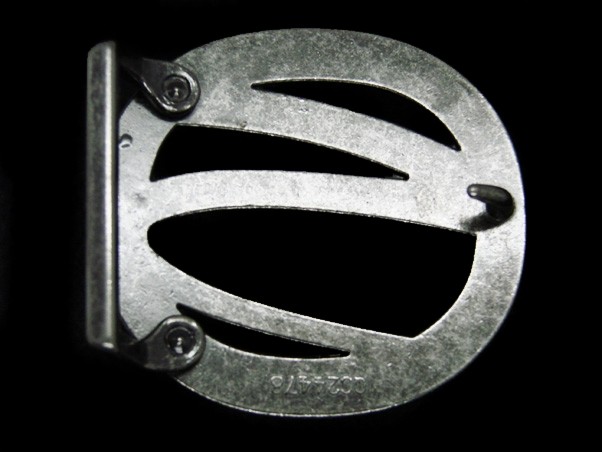 TE03101 NICE **SILVER JEANS** LOGO CLOTHING ADVERTISEMENT SILVERTONE BELT BUCKLE