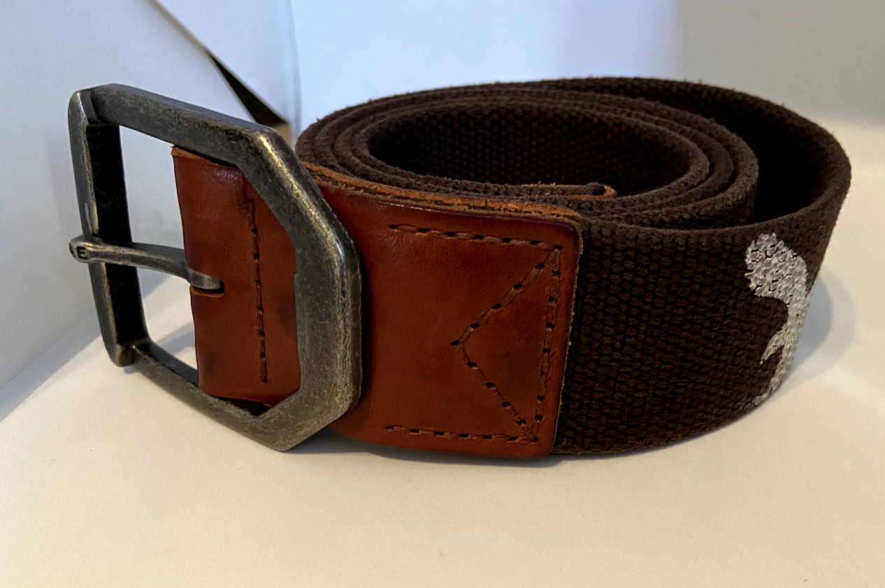 AMERICAN EAGLE OUTFITTERS Standard Tradition Cotton Leather Size S belt