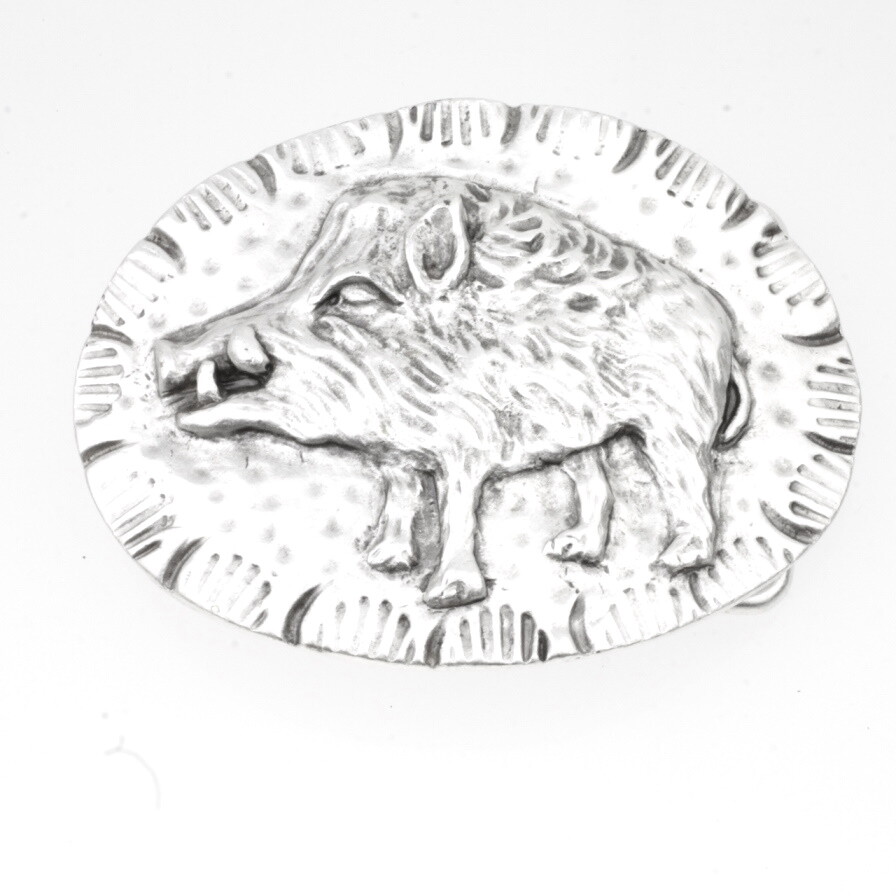 Gürtelschnalle Wildschwein, Trachten Wildschwein Buckle für 4 cm Gürtel gs121