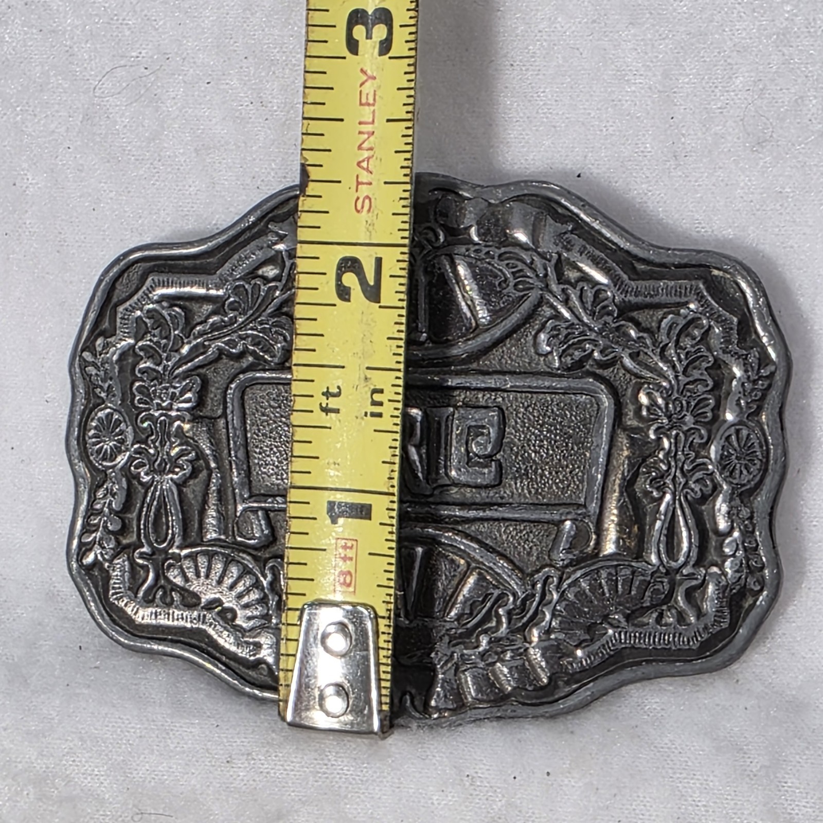 Vintage 1970&rsquo;s Oden Inc ERIC Name Men&rsquo;s OLD TIME BELT BUCKLE COLLECTION BRONZE