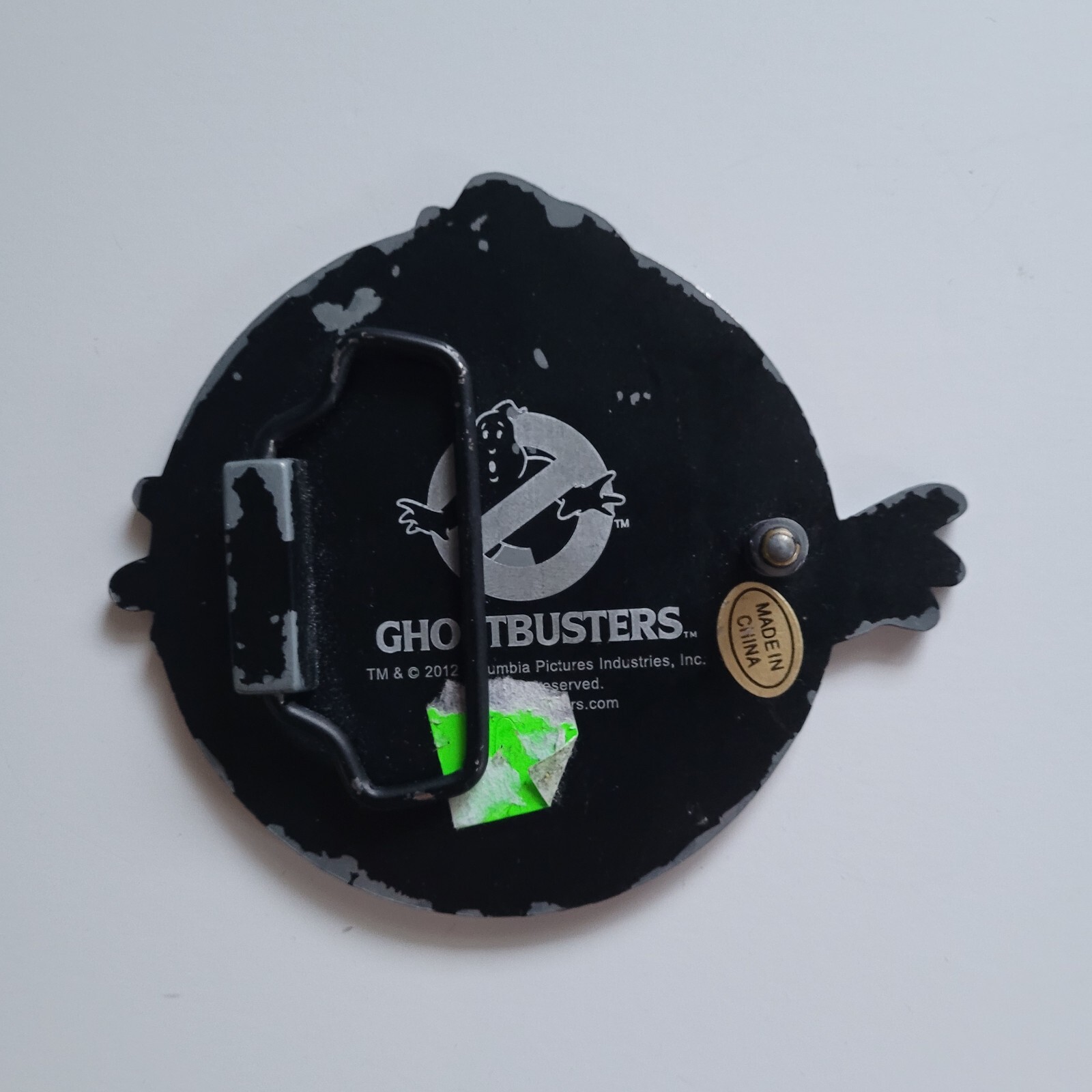 Ghostbusters Movie Logo Enamel Metal Belt Buckle -Some Wear To Edge -NEW