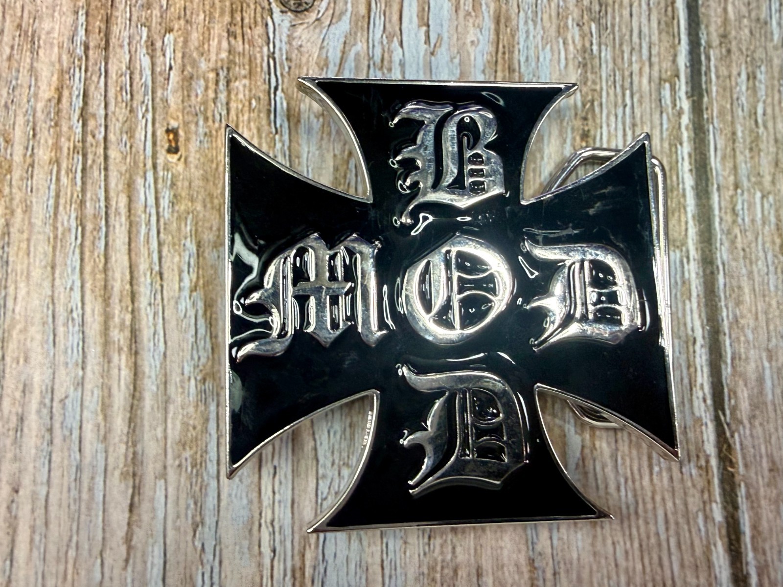 BOD MOD Maltese Iron Cross Religious Gothic Punk Vibe Belt Buckle