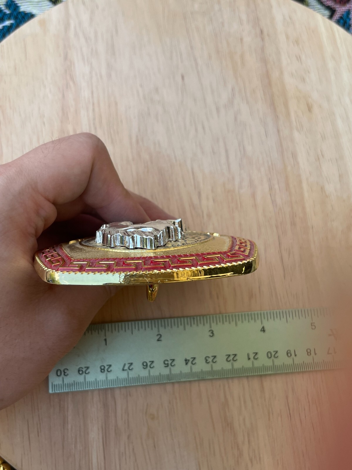 Western Buckle Gold Silver Red Horse Head Buckle Cowboy 2 » Hebillas Vaqueras