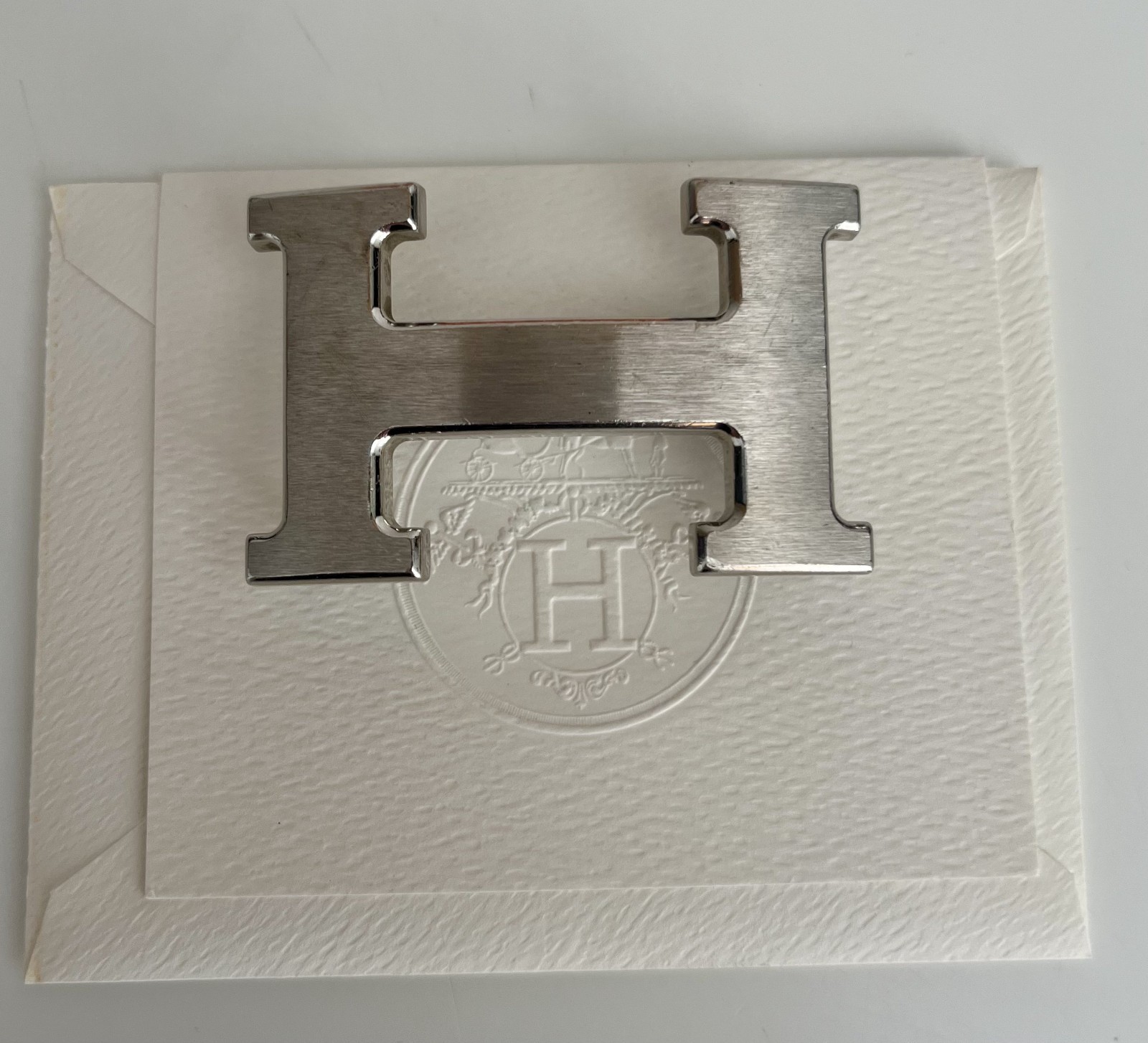 Authentic Hermès « H » Belt Buckle