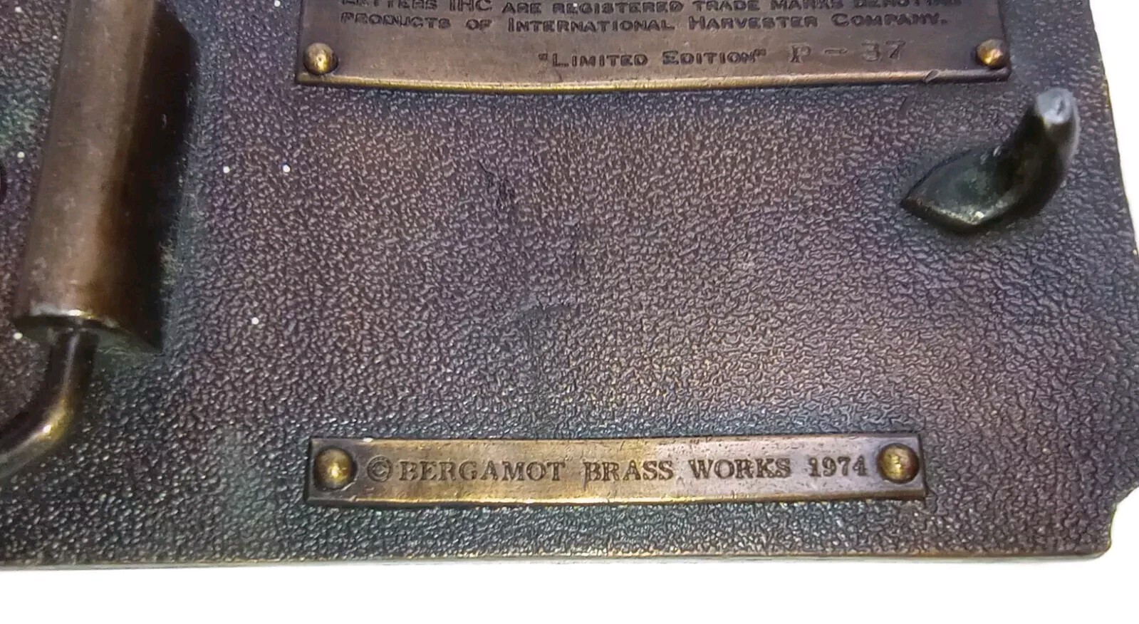 International Auto Wagon Limited Edition Belt Buckle Bergamot Brass Works 1974
