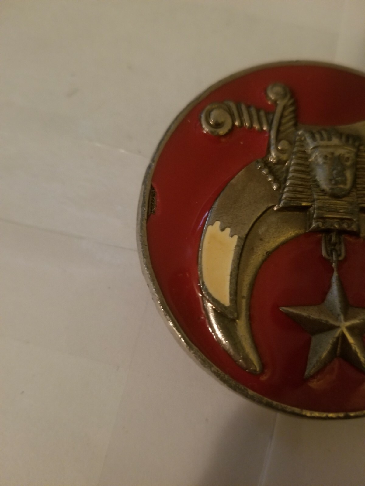 SHRINE SHRINER CRESCENT MOON MASON BELT BUCKLE FREEMASON