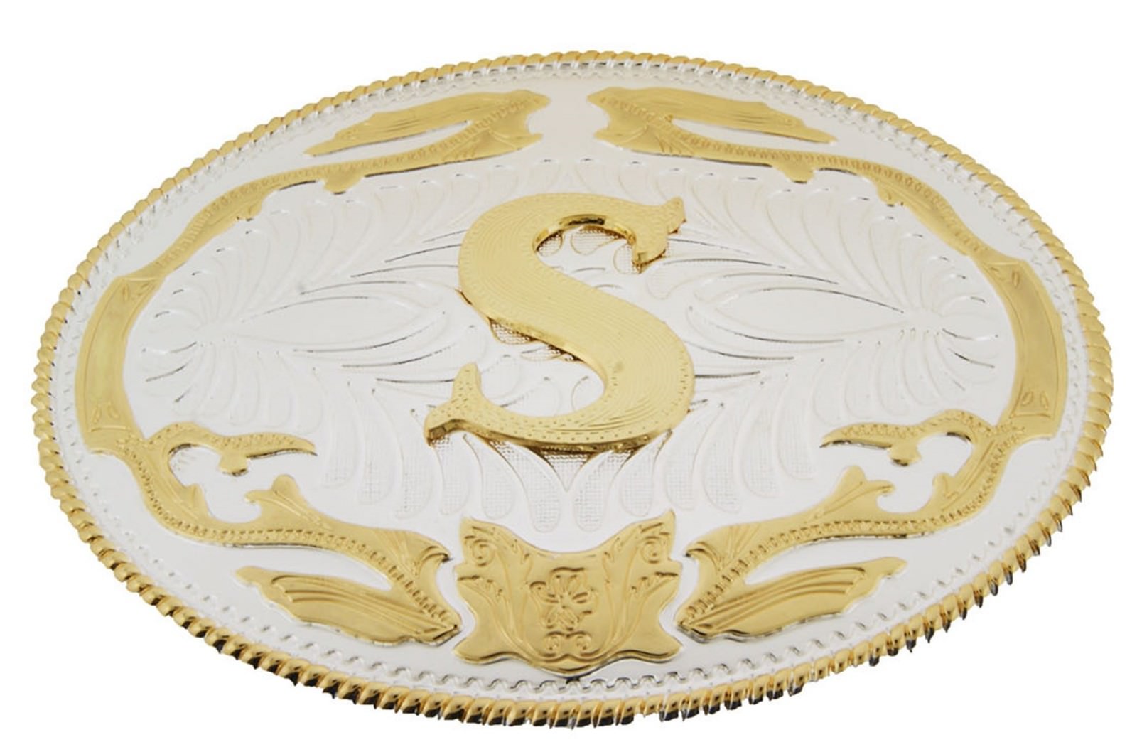 New Men Women Big 5 » W 4 » H Western Cowboy Real Rodeo Style Gold Silver Metal