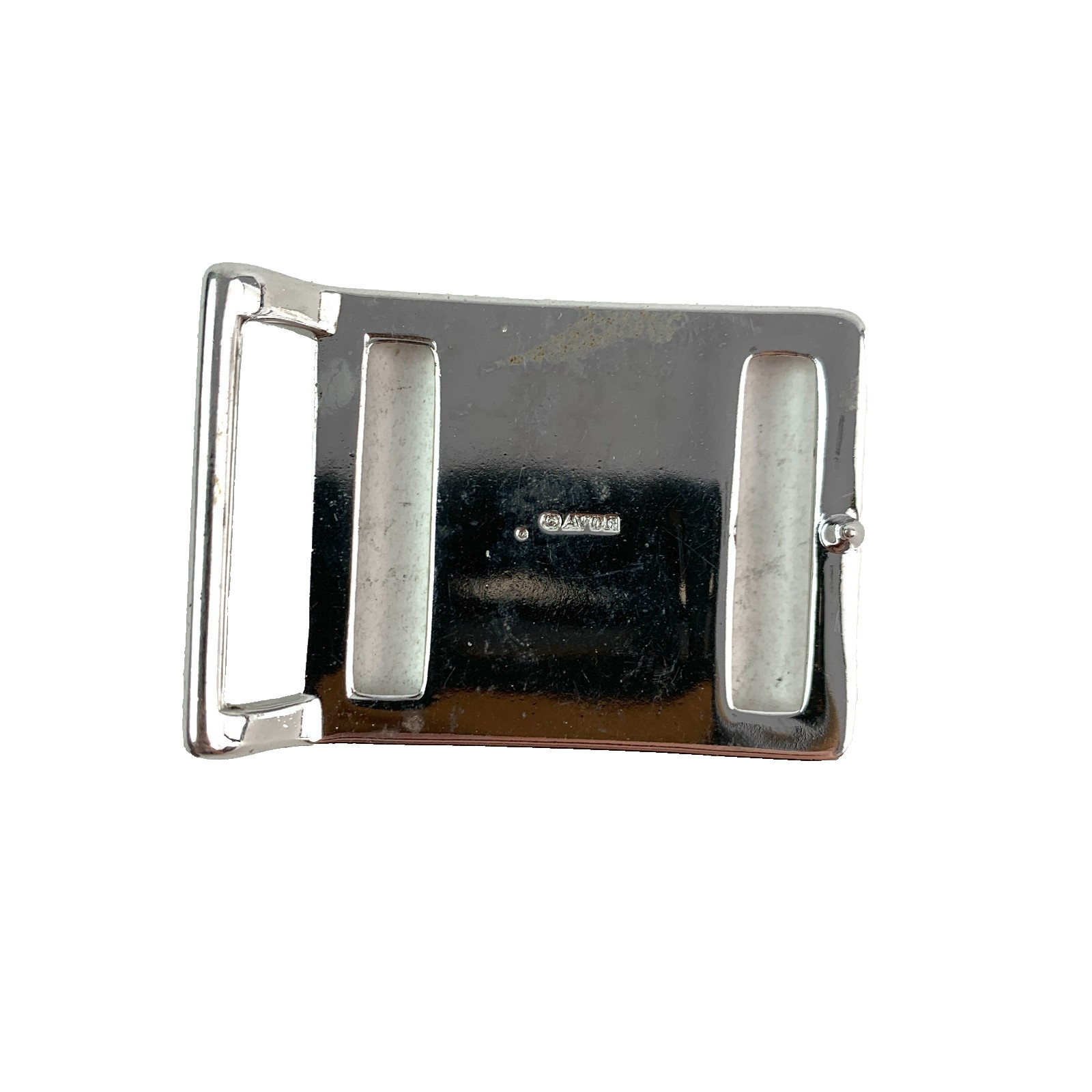 Vintage Avon Personalied Letter L Black Silver Womens Metal Belt Buckle