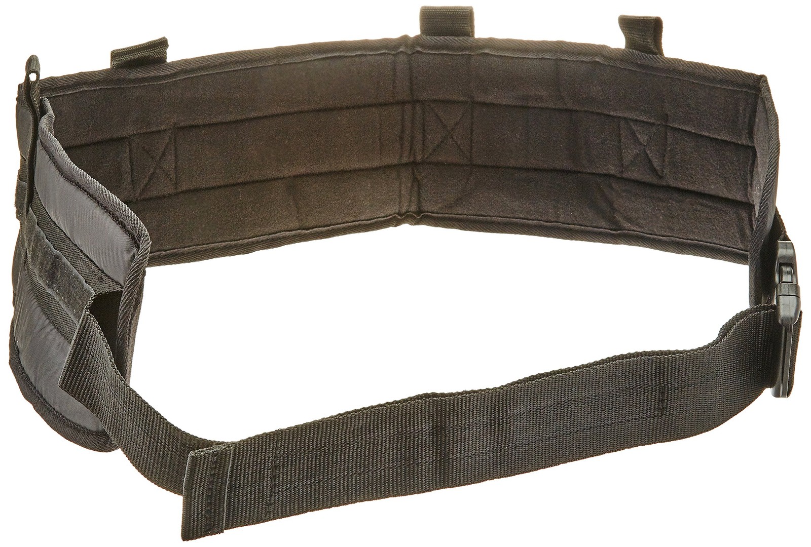 Sammons Preston Padded Gait Belt with Handles, 5.5&Prime; Wide Large – Black, Grey