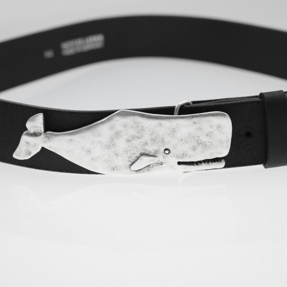 Belt buckle whale silver buckle removable buckle belt buckle 40 mm for belt