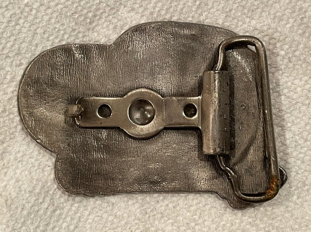 Vintage Bluegrass Music Fiddle Banjo Guitar Brass Western Belt Buckle