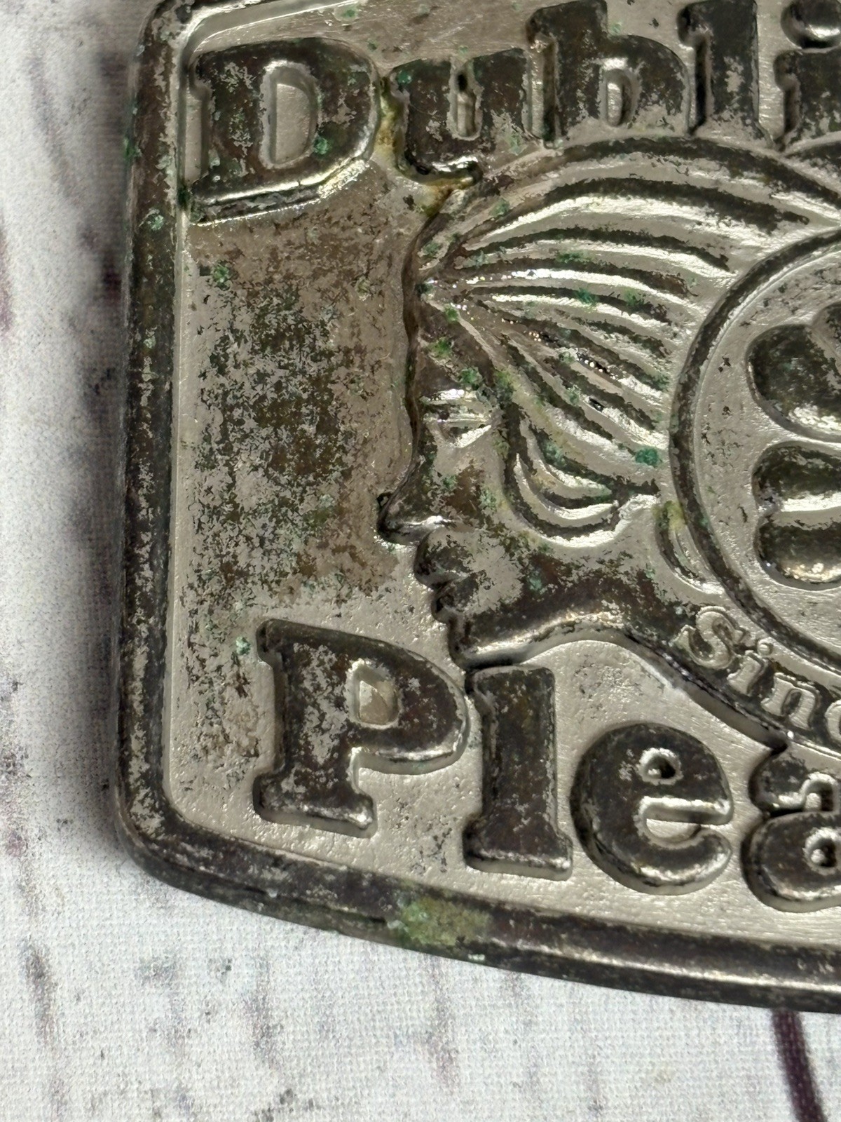 Vintage Original American Eagle Belt Buckle Dublin Your Pleasure Since 1977