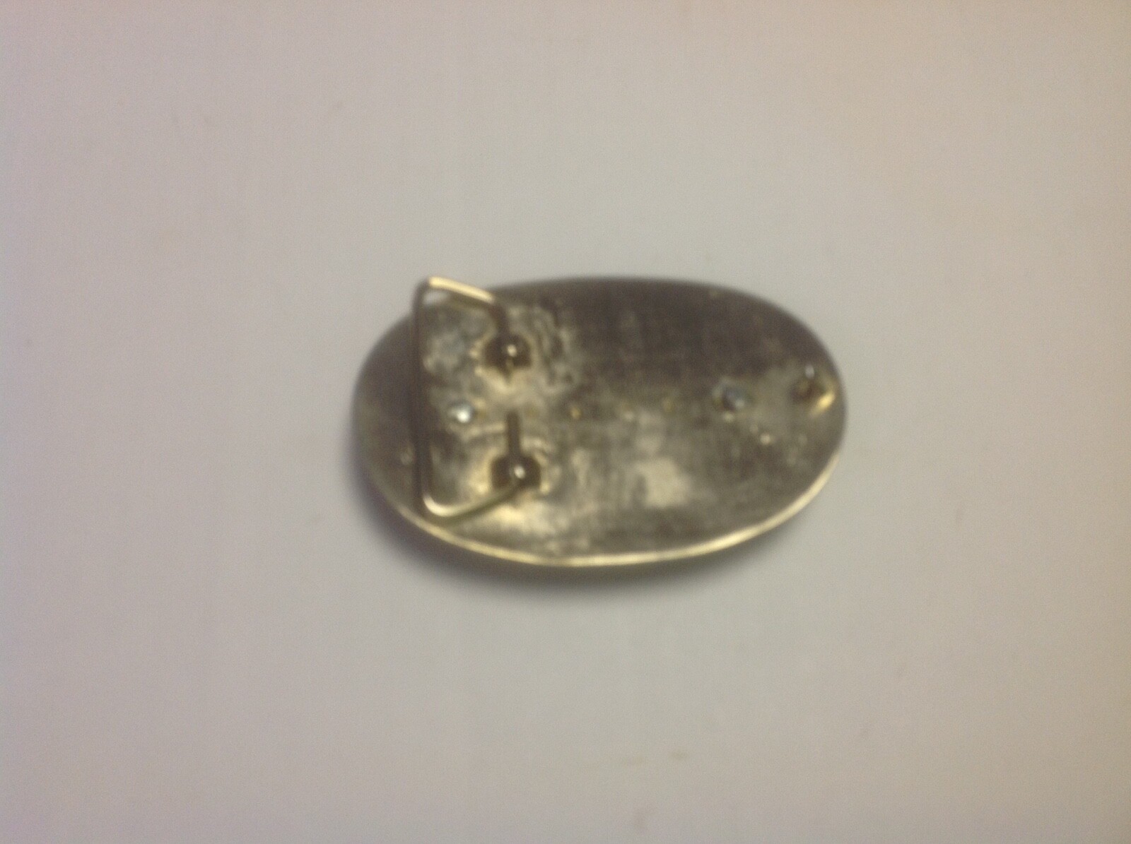 Gold Colored Belt Buckle With Sailing Vessel Artwork