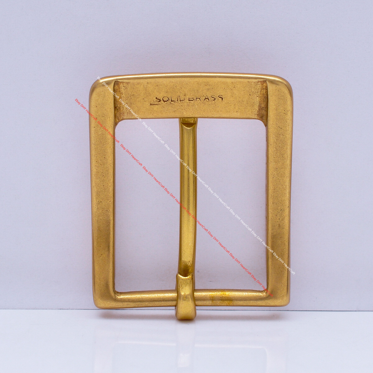 39mm MEN&rsquo;S QUALITY SOLID SOLID BRASS WESTERN PRONG PIN LEATHERCRAFT BELT BUCKLE