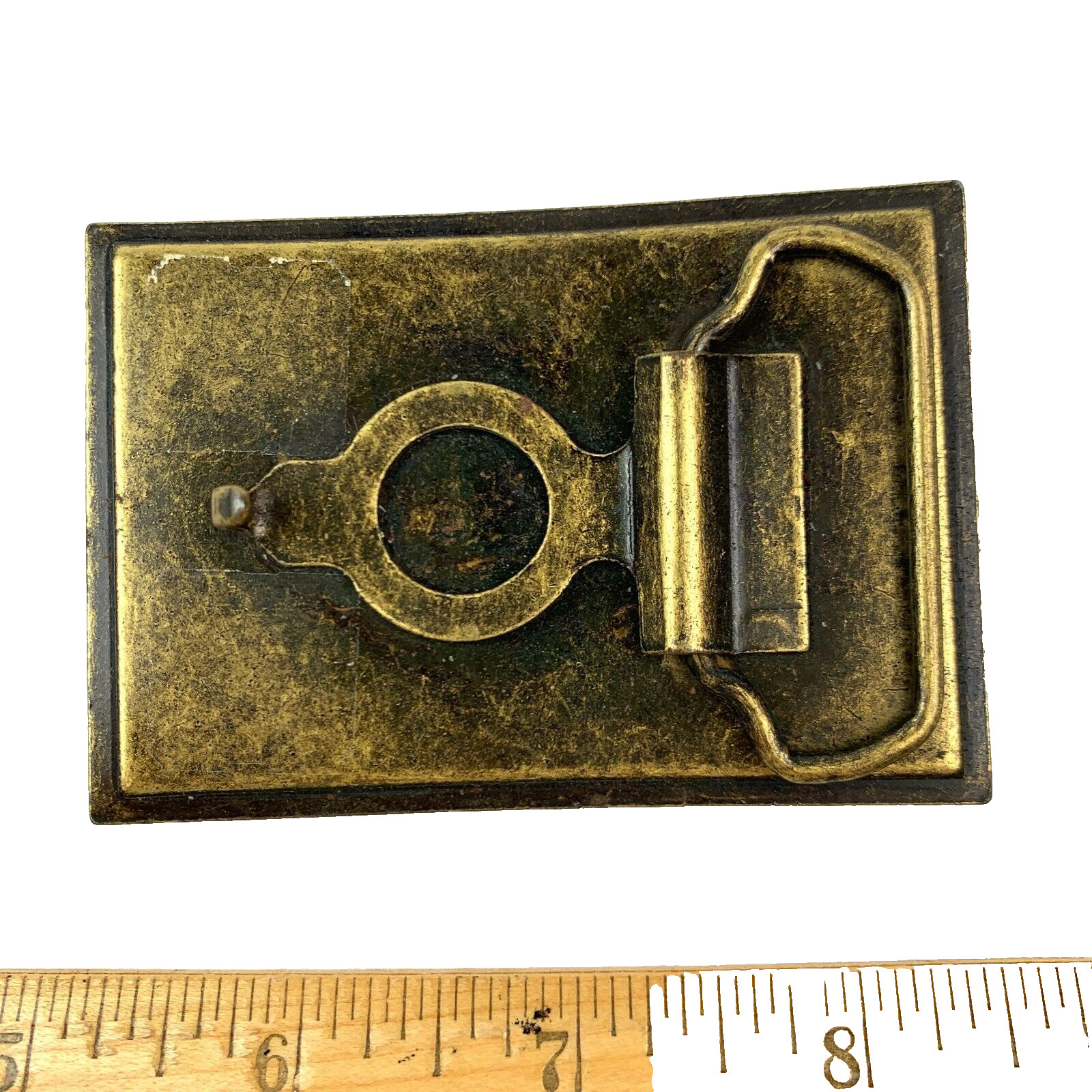 Vintage Flag of France Stars Red White Blue Metal Belt Buckle
