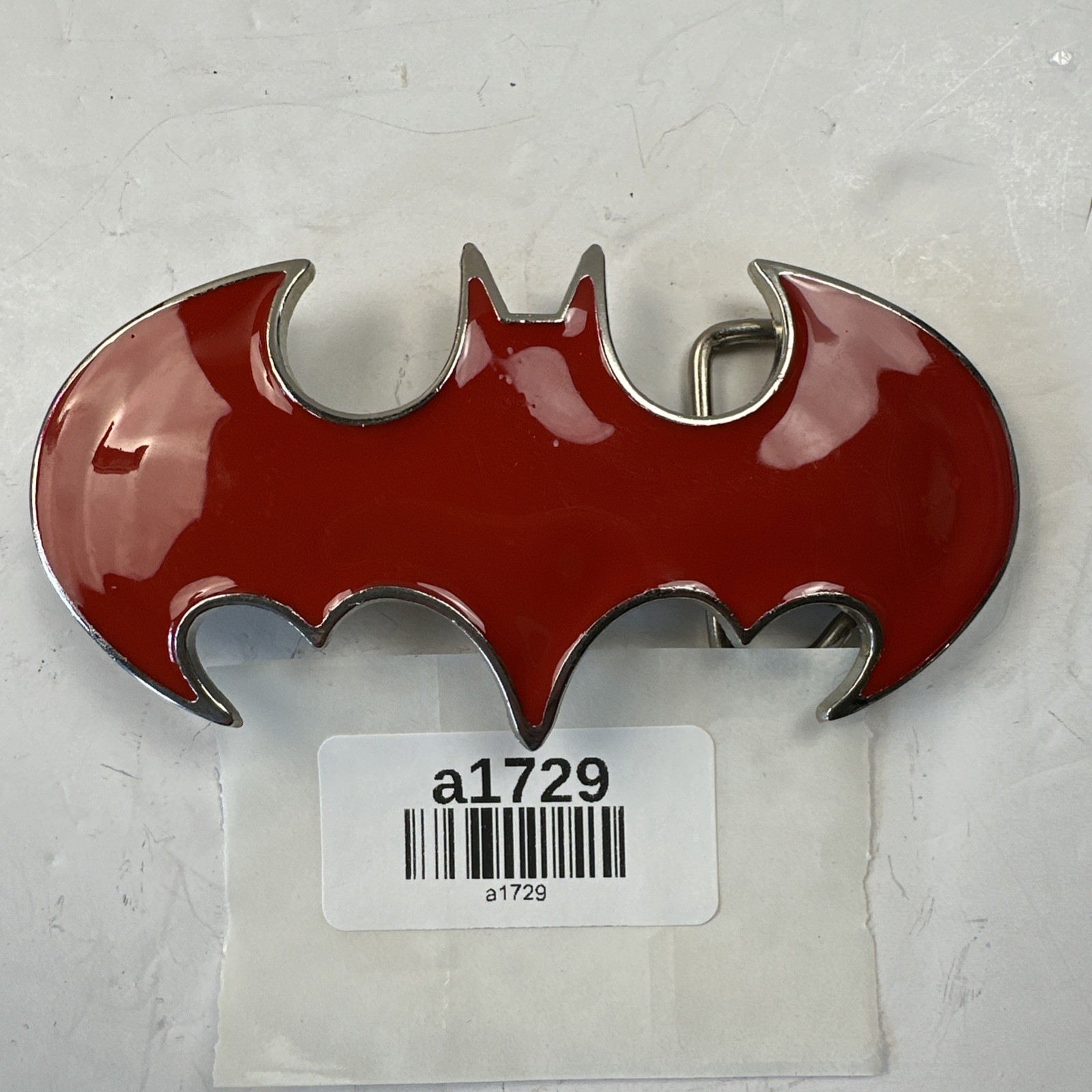 Batman Red and Silver Belt Buckle DC Comics, Movie