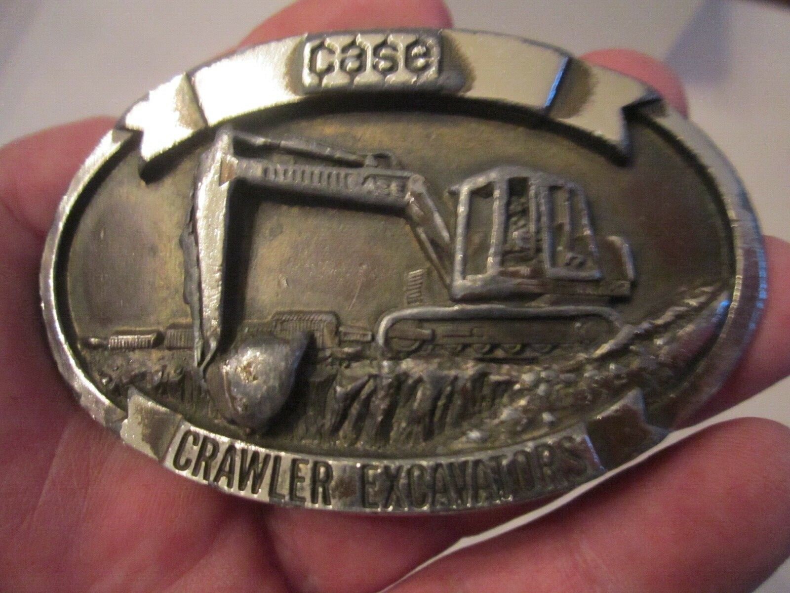 1988 J I CASE CRAWLER EXCAVATORS BELT BUCKLE – HEAVY – GW17