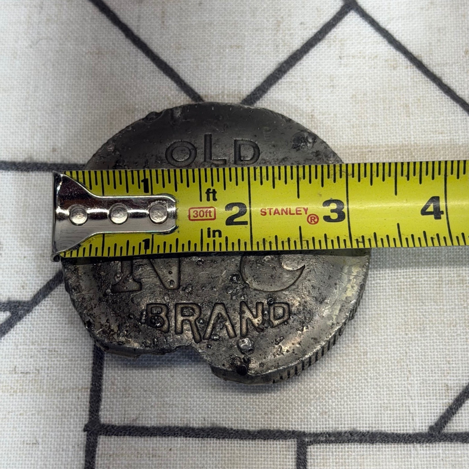 Jack Daniel&rsquo;s Belt Buckle OS Silver Old No 7 Brand Bottle Cap Vintage 2005