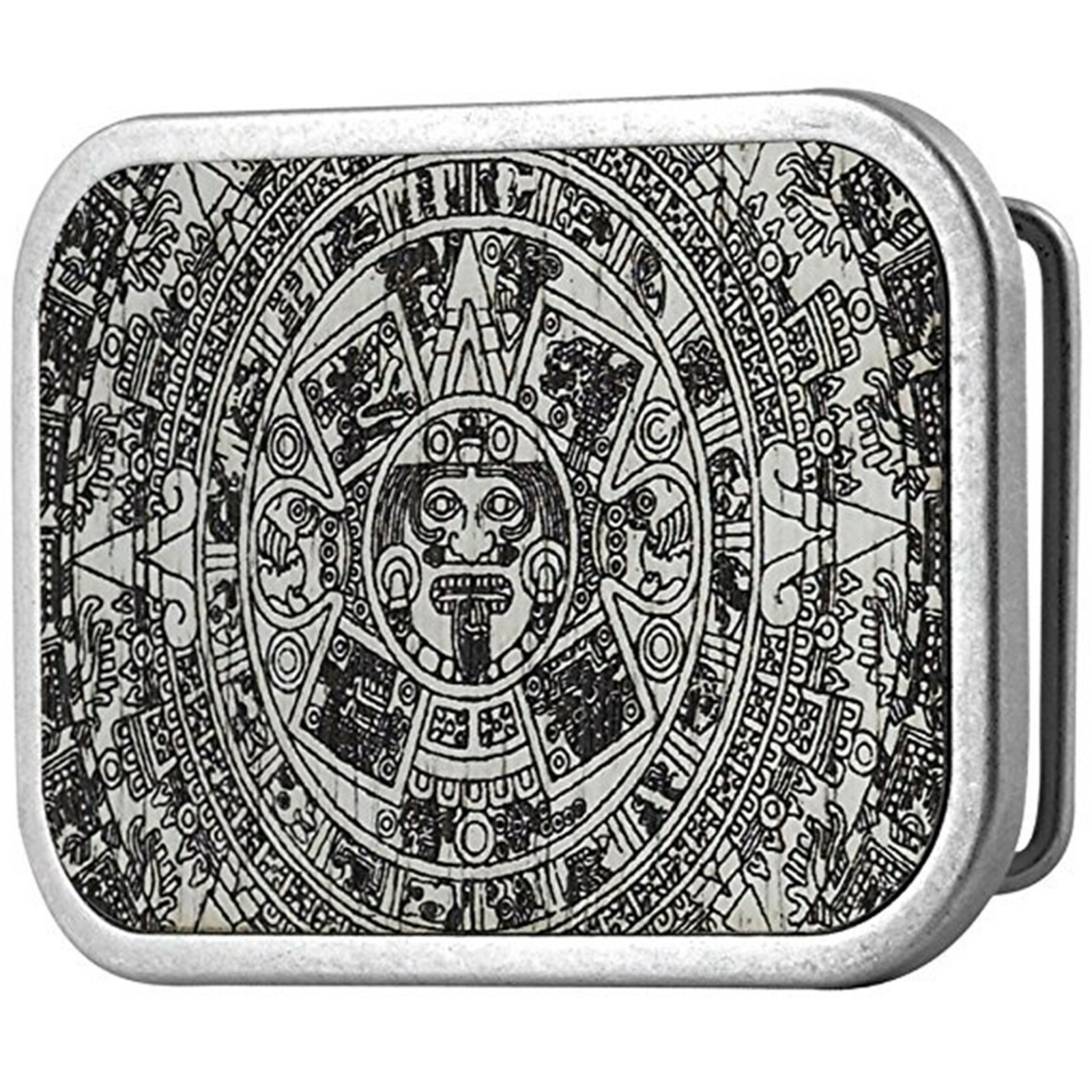 Aztec Calendar Belt Buckle Mayan NATIVE Indian Calendario Azteca DEL SOL MEXICAN