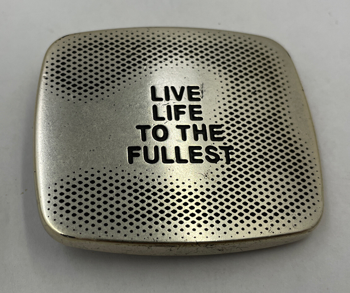 Brighton Buckle LIVE LIFE TO THE FULLEST for 1 3/8&Prime; Belt New without tag