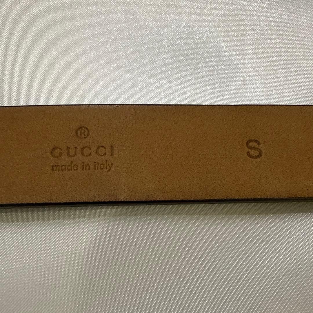 GUCCI Pre-Owned Vintage Leather Belt Black Gg Logo