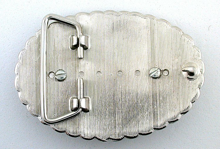 Oval Silver Color Southwest 1964 Kennedy Silver Half Dollar Belt Buckle EPBB240