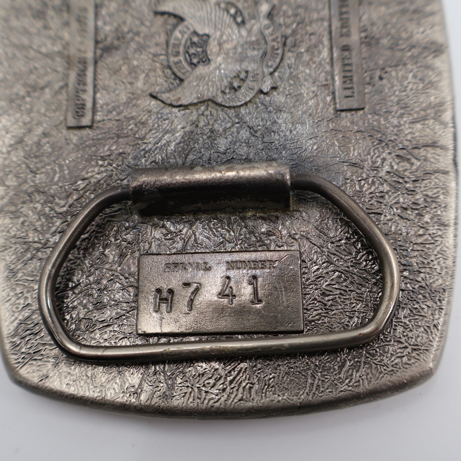The Great American Buckle Co Pig Belt Buckle OS Blue Hogs Are Beautiful 1979