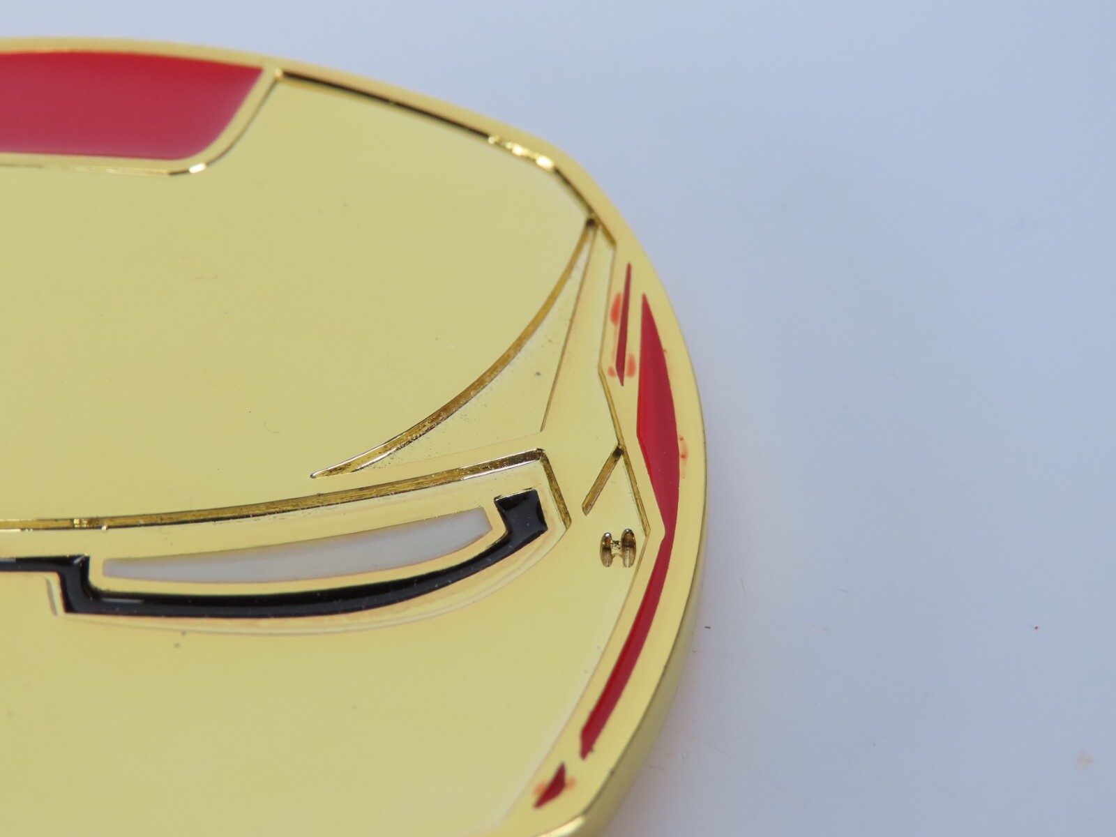 Iron Man Helmet Gold Tone Belt Buckle 2010 Marvel Comics