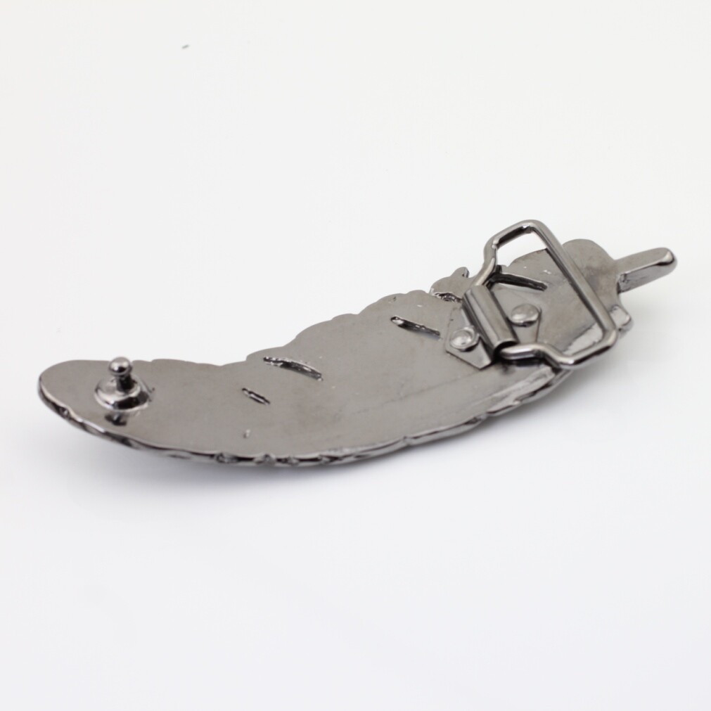Belt buckle spring, belt buckle for 4 cm leather leather belt, removable buckle