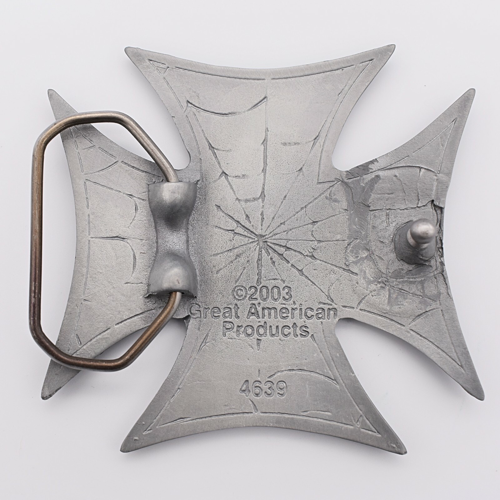 Iron Cross Spider Web Gothic Novelty Gift Belt Buckle (New)