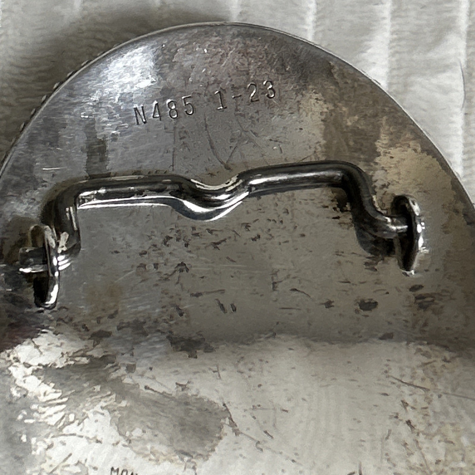 Vintage Montana Silversmiths Sterling Silver Plate ￼ Western Horse Belt Buckle
