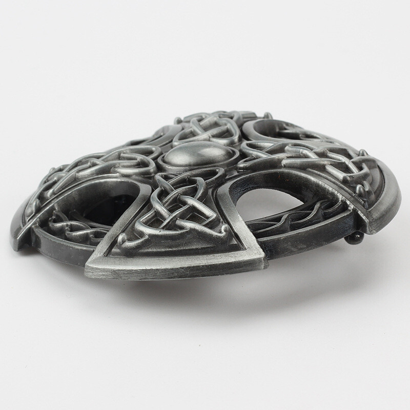Celtic Cross Belt Buckle Western Cowboy Motorcycle Riding Belt Buckle