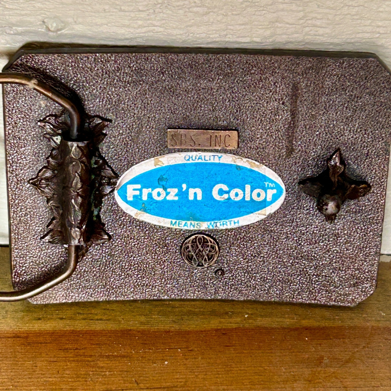 Brown SBS Inc Belt Buckle Cowboys Make Good Lovers Vintage