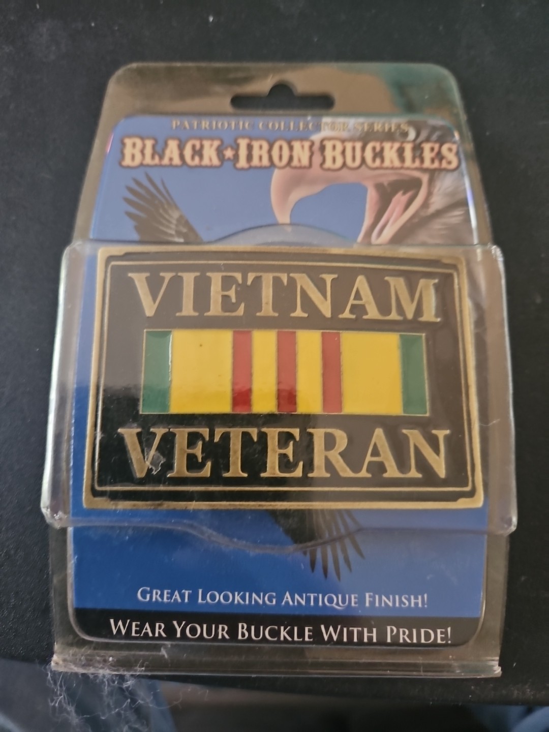 Black Iron Buckles Vietnam Veteran Great Looking Antique Finish Belt Buckle …