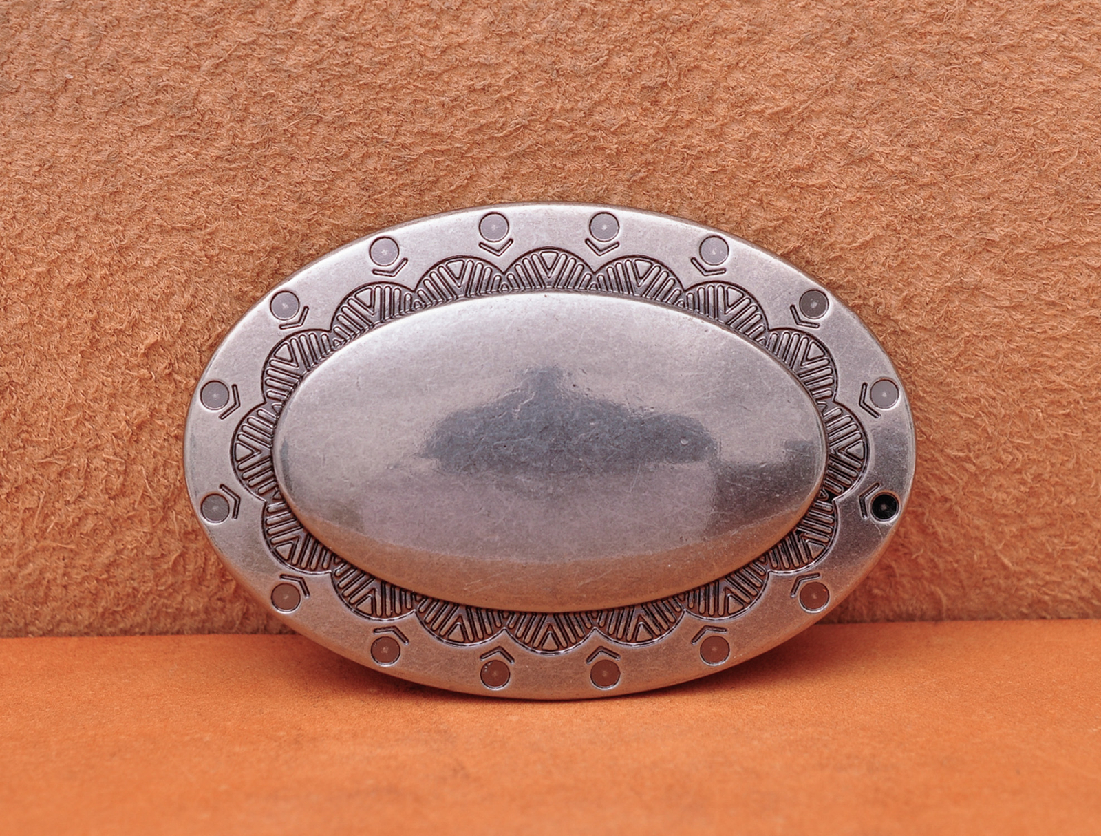 Western Heavy Duty Casual Oval Huge Metal DIY Leather Belt Buckle Fit 40mm Strap