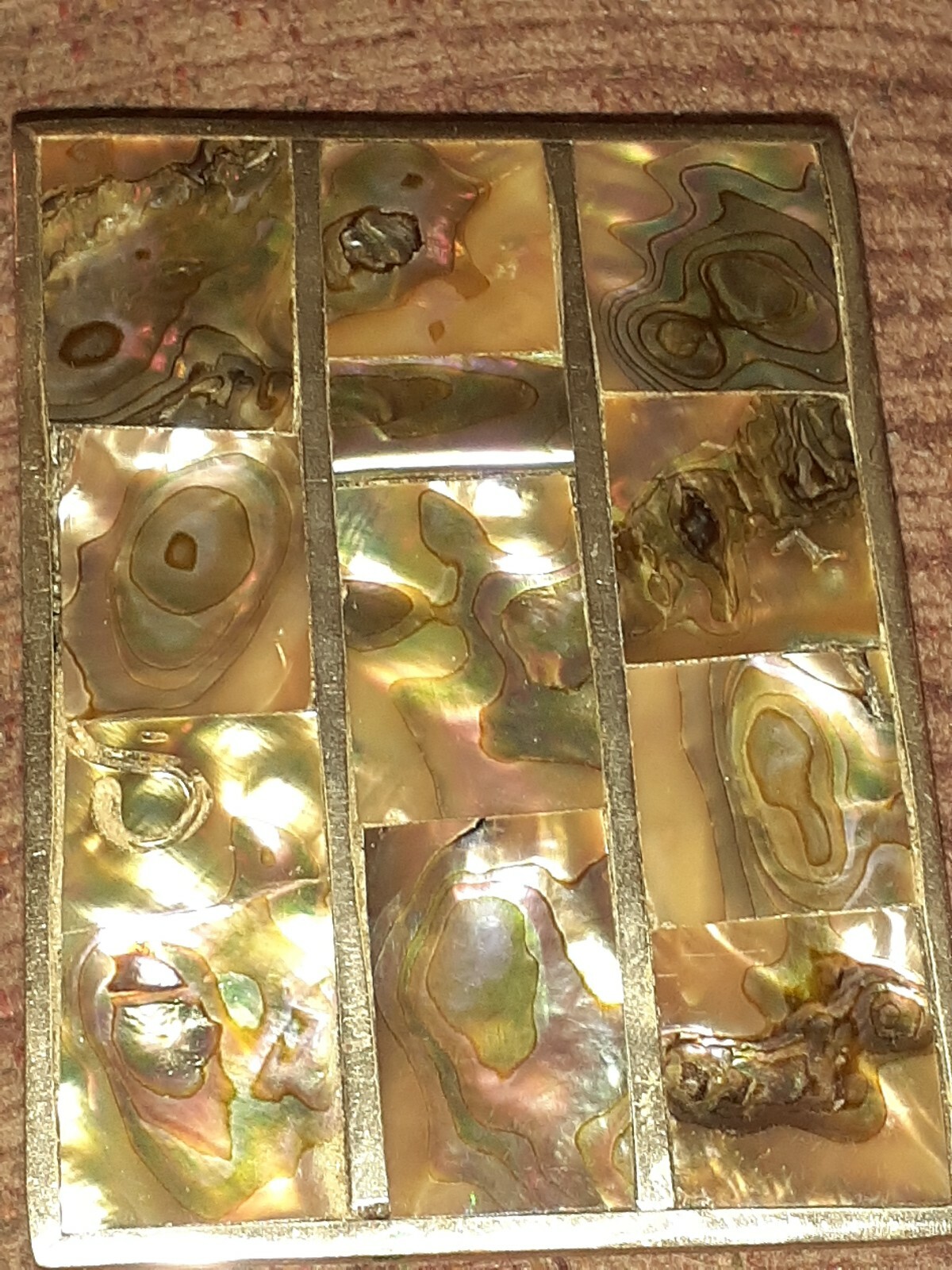 1970&rsquo;s Vintage Mexico Mother of Pearl / Abalone Belt Buckle .