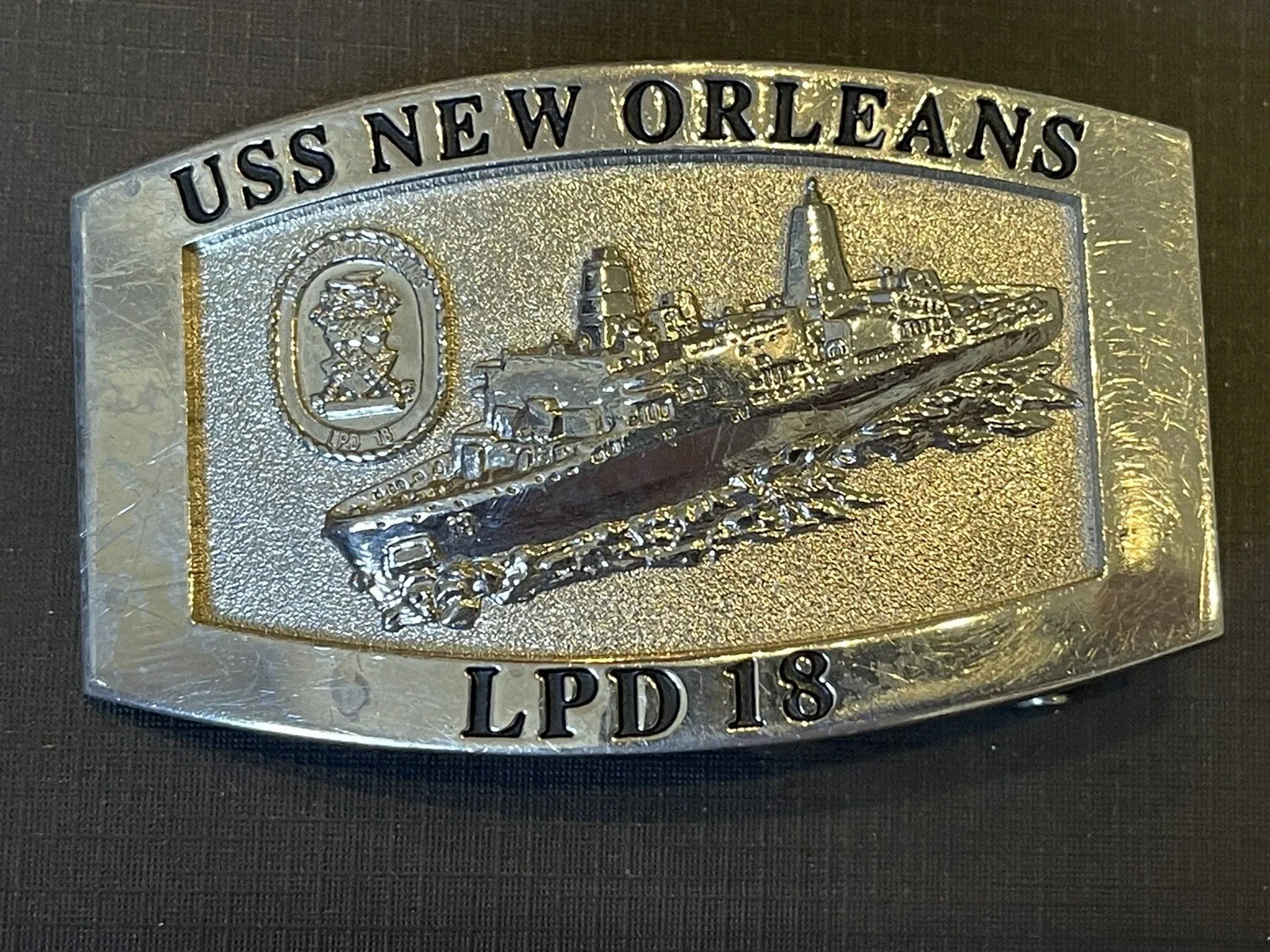 USS New Orleans (LPD-18) Crew Belt Buckle