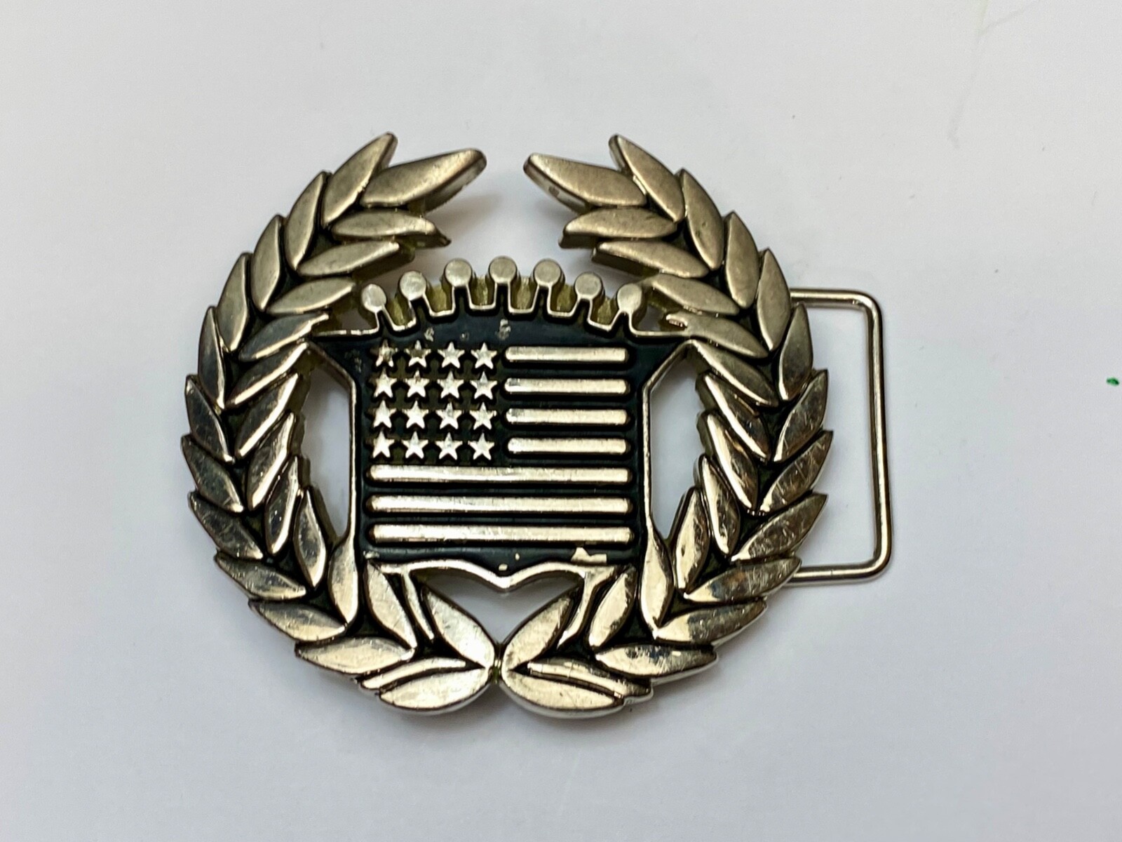 Vintage Cadillac Emblem Flag Chrome Color Belt Buckle Byfamous Stars And Straps