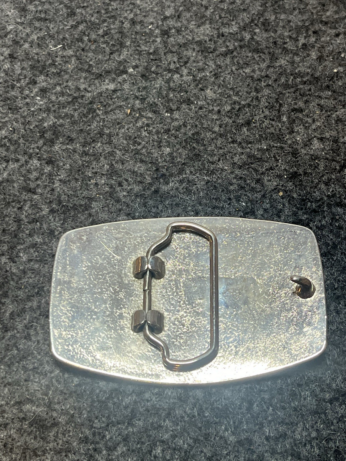 Vintage Ireland Flag Enamel Belt Buckle Silver Tone Irish Souvenir